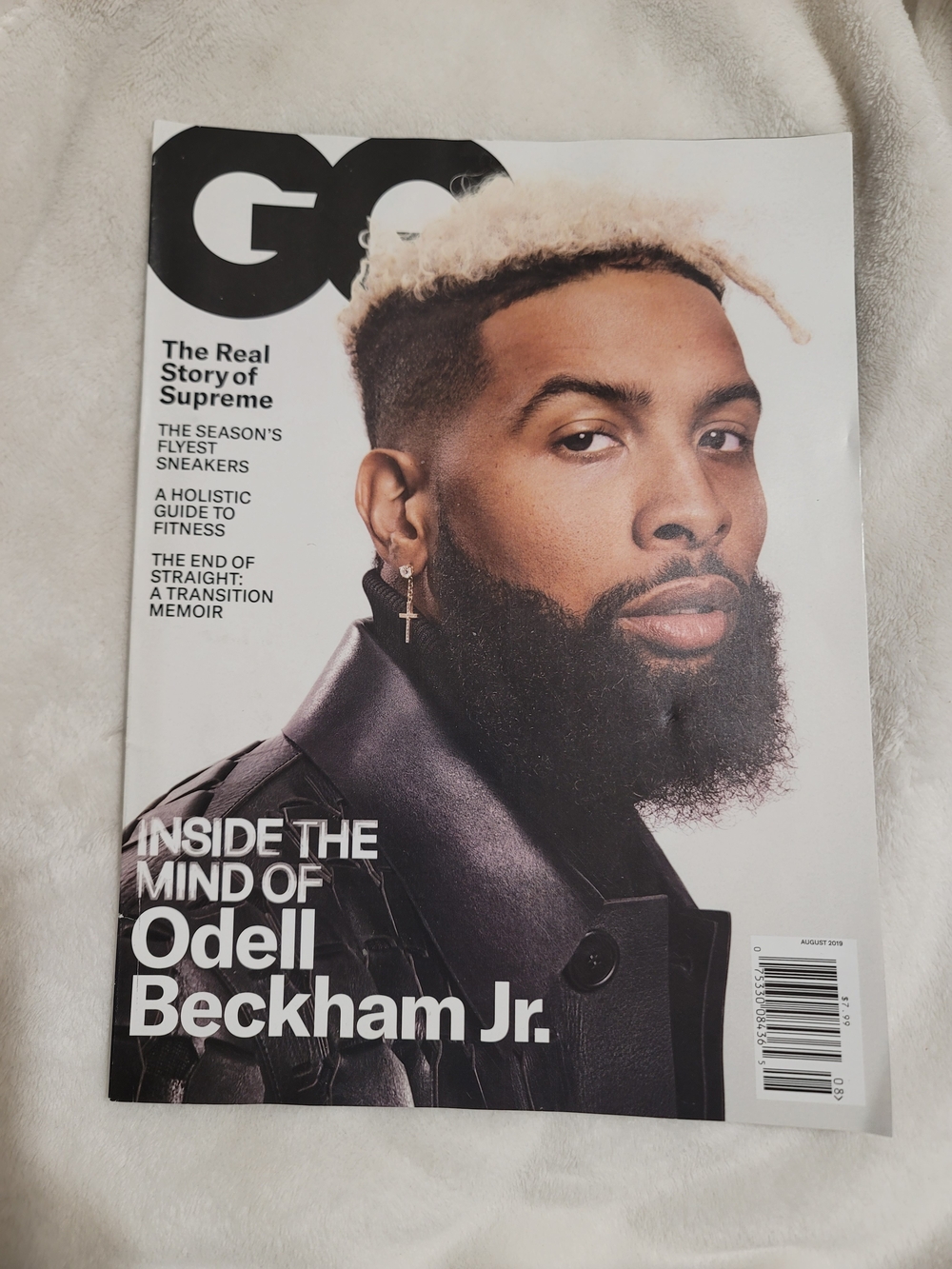 GQ Magazine Odell Beckham Jr. August 2019 Fitness Supreme Fashion